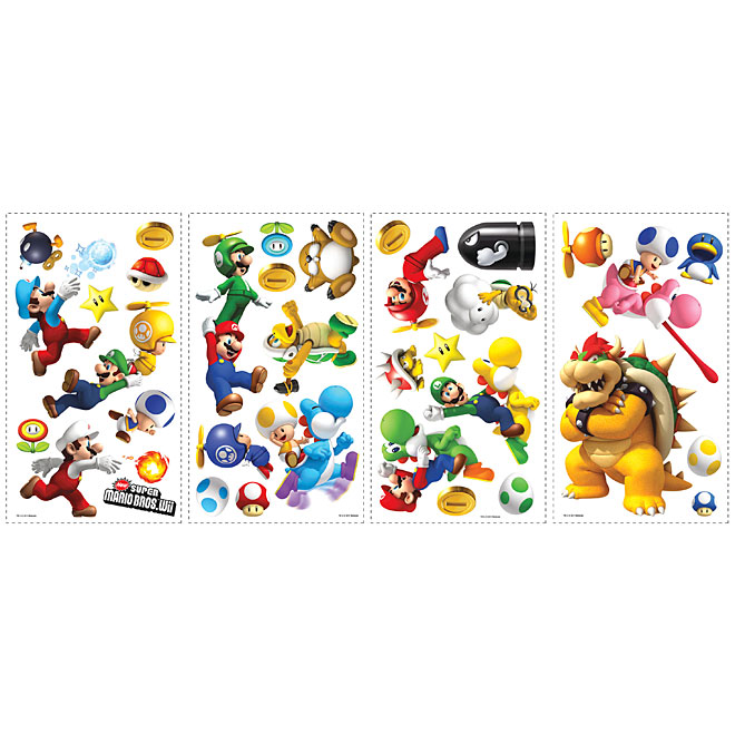 Appliqué mural autocollant «Nintendo Super Mario»