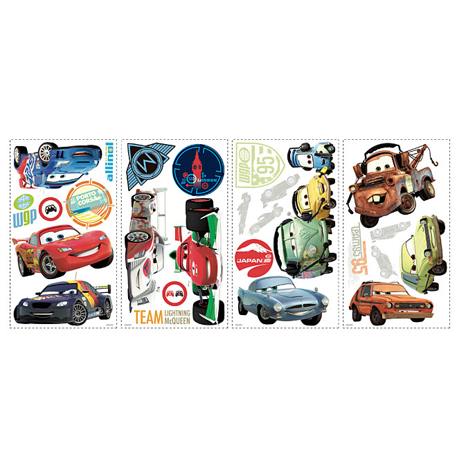 Peel and Stick Wall Decals - Disney Pixar Cars 2