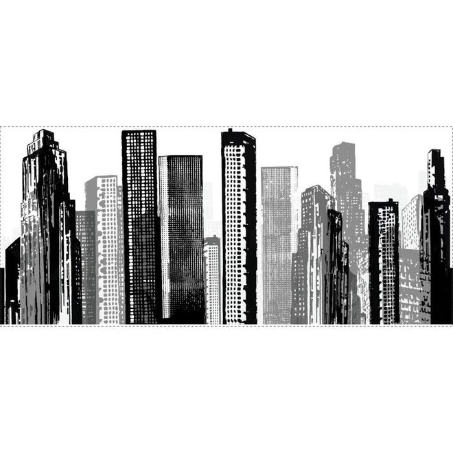 Appliqué mural autocollant géant «Paysage urbain»