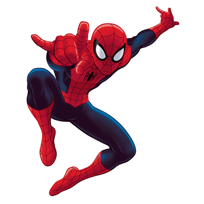 Appliqué mural autocollant géant «Spiderman»