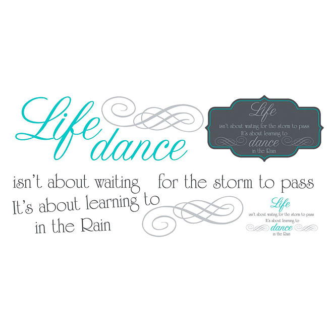 Appliqué mural autocollant «Dance In The Rain»