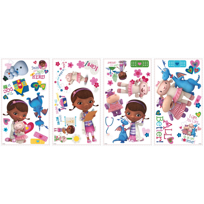 Peel and Stick Wall Decals - Doc McStuffins