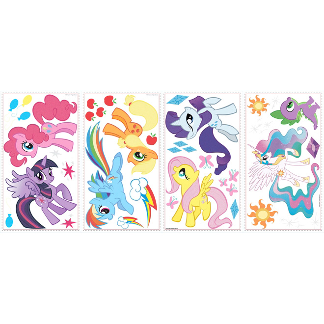 Peel and Stick Wall Decals - My Little Pony