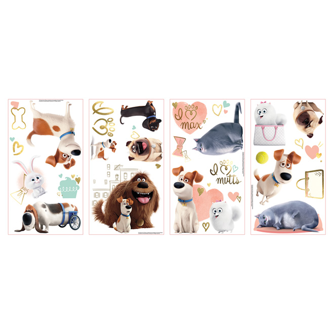 Wall Decal - The Secret Life of Pets - 23 Pieces