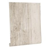 Papier peint, bois de grange, 33', beige