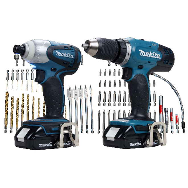 Set of two 18-V cordless tools