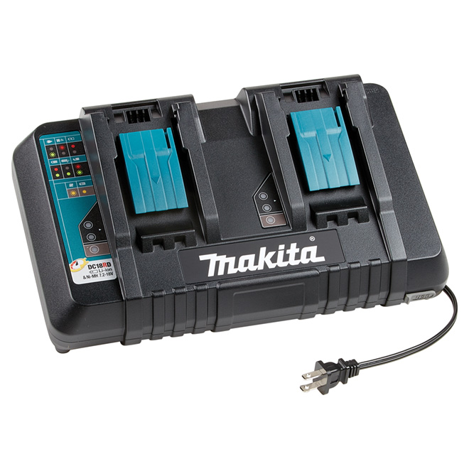 Dual Port Quick Charger for 18V Lithium Batteries