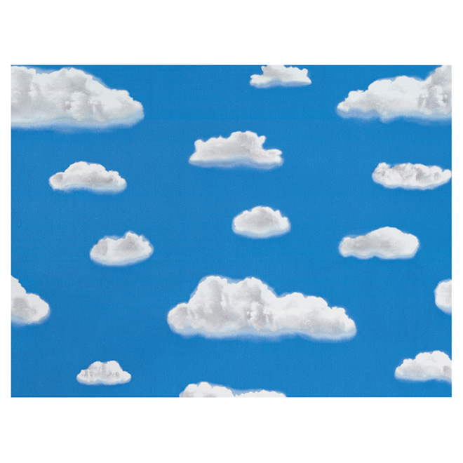 Self-Adhesive Vinyl Window Film - Blue Sky and Clouds