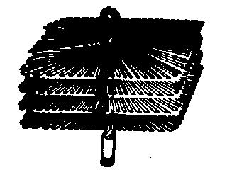 Brosse rectangulaire pour cheminée