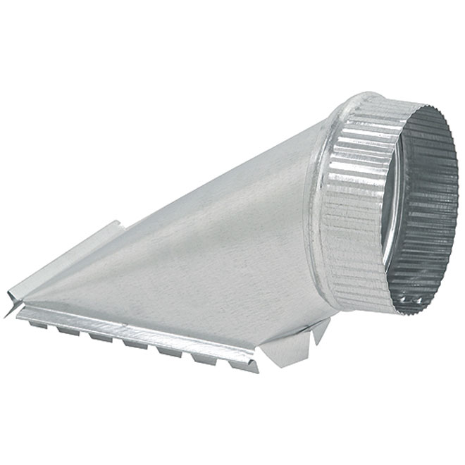 Prise supérieure de 4" pour transition entre conduits