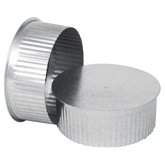 5" Round End Cap (small cap) to Close Duct