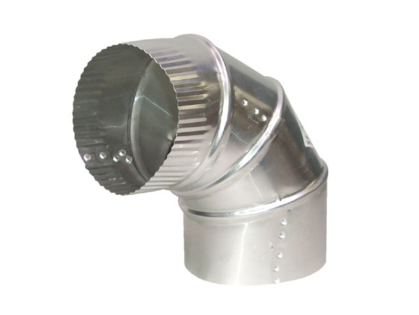 Coude en aluminium de 4" de diamètre à angle ajustable