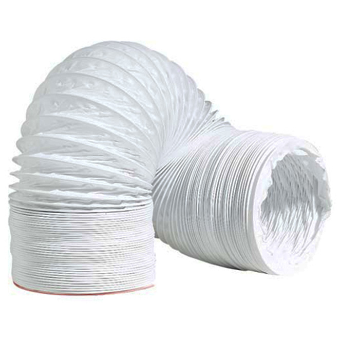 Tuyau flexible en vinyle blanc de 4" x 50'