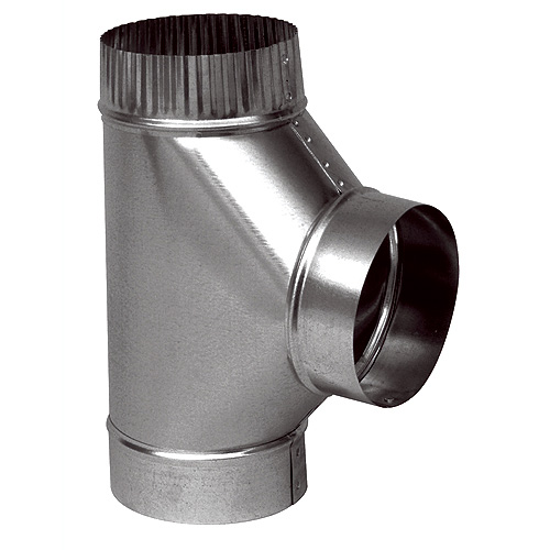 Raccord en T de 4" de diamètre pour raccord à 90°