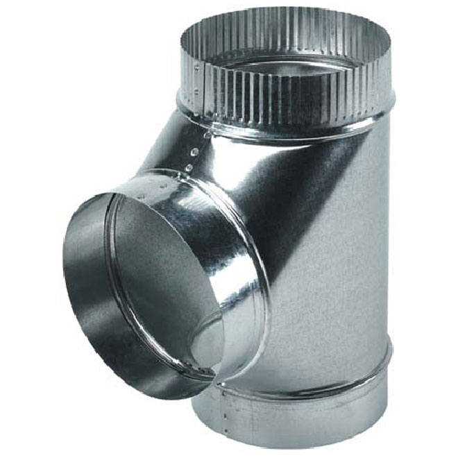 Raccord en T de 5" de diamètre pour raccord à 90°