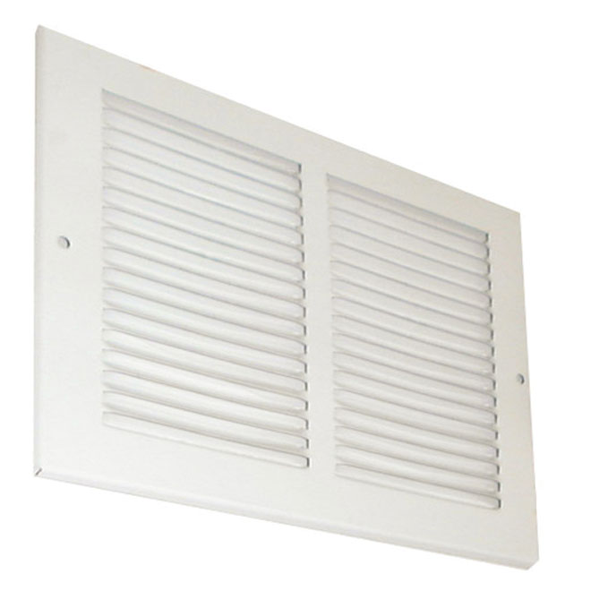 8" x 6" White Wall Register