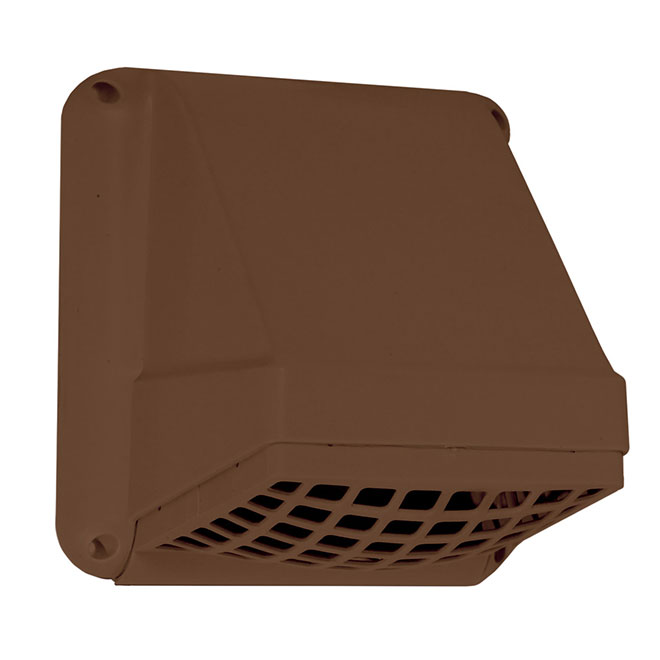 Preferred 4" Brown Plastic Hood Cap