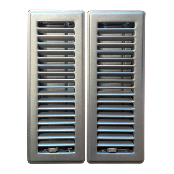 "Louvered" Floor Register - 2-Pack
