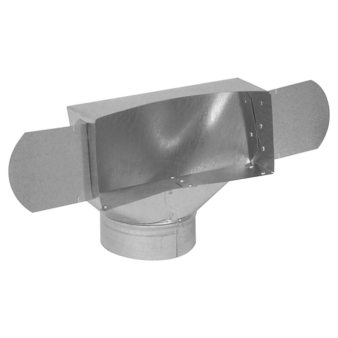 Sortie de plafond en acier galvanisé de 5" de diamètre