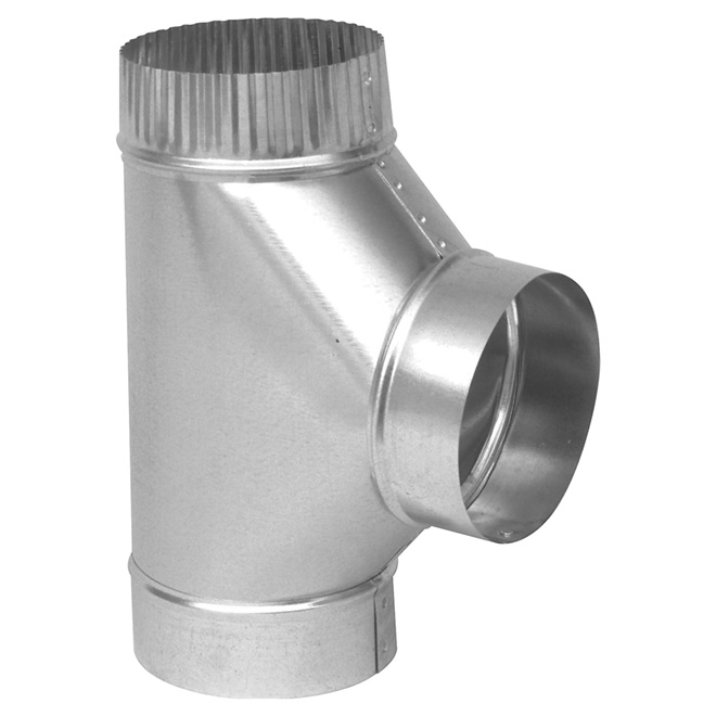 Raccord en T de 6" de diamètre pour raccord à 90°