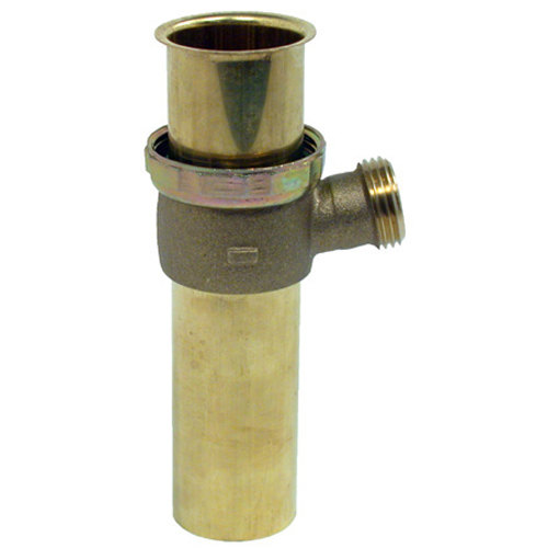 Tube de vidange pour lave-vaisselle, laiton, 1 1/2" x 6"