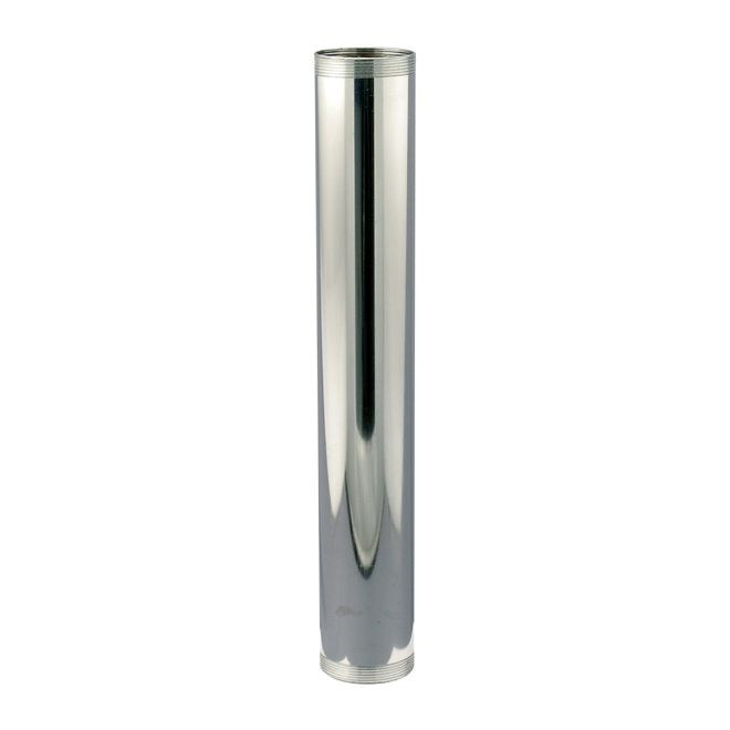Tube Extension - Threaded - 1 1/4" x 12" - Chrome