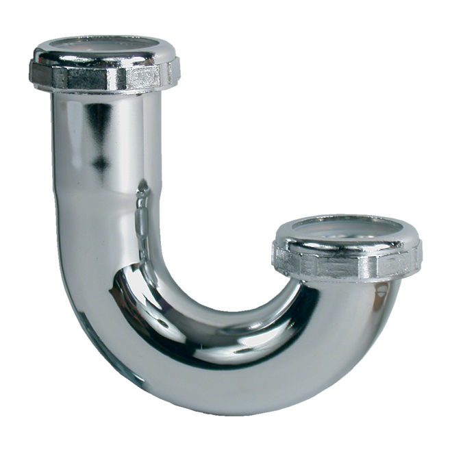 J-Bend - Brass - Less Cleanout - 1 1/4" - Chrome