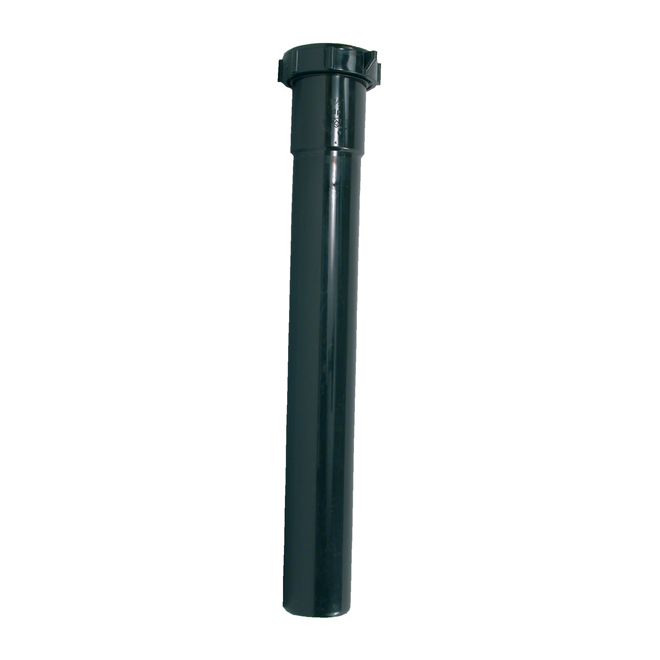 Tube Extension - Plastic - 1 1/2" x 12" - Black
