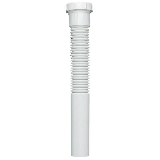 Tube Extension - FLEX'N FIX - Plastic - 1 1/2" x 12" - Black