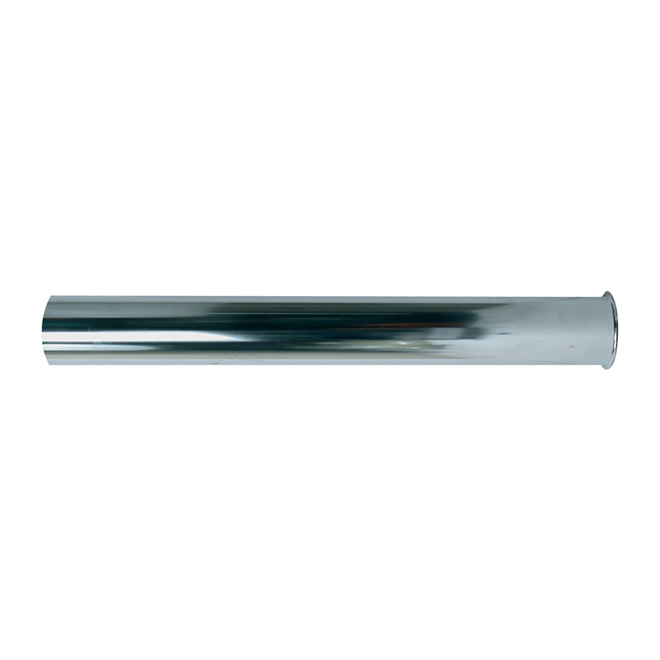 Tube de vidange pour évier, à bride, 1 1/2" x 12", chrome