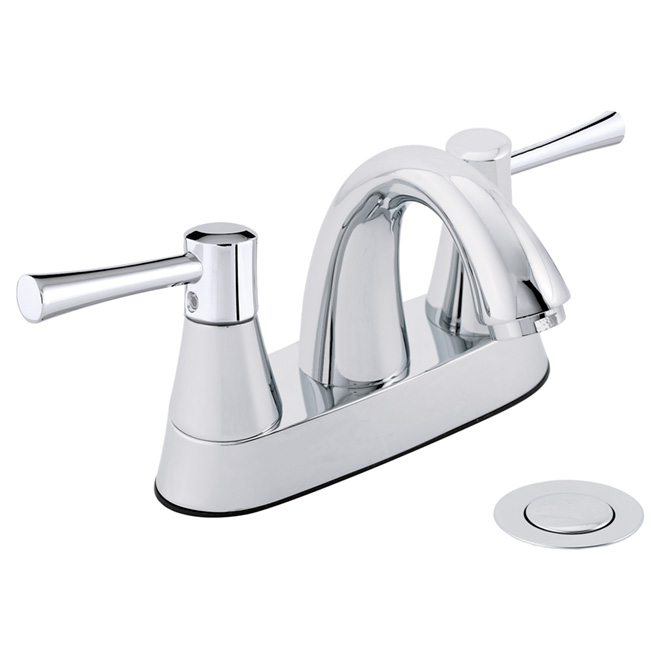 Robinet de lavabo à 2 poignées, Neo, chrome poli