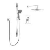 Ensemble de douche à main sur barre à glissière, Quadrato