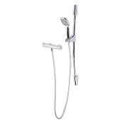 Ensemble de douche à main sur barre à glissière, Chrome