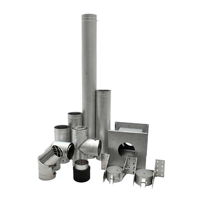 Ensemble de tuyaux pour poêle à granules 3"