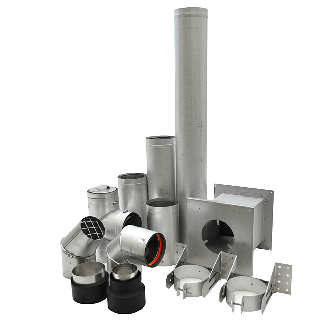 Ensemble de tuyaux pour poêle à granules 4"