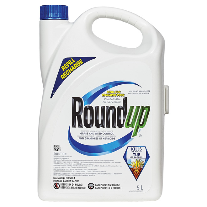 Recharge d'herbicide, mauvaises herbes et graminées, 5 l
