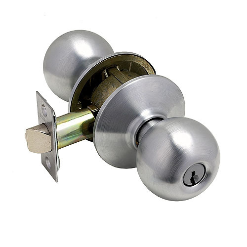 "Orbit" Entrance Knob Brushed Chrome
