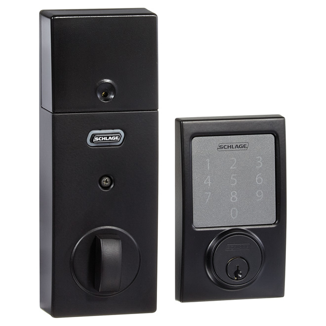 Century Sense Smart Electronic Dead Bolt - Matte Black