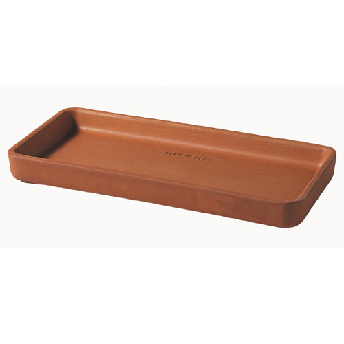Soucoupe rectangulaire 17,2 po en terre cuite