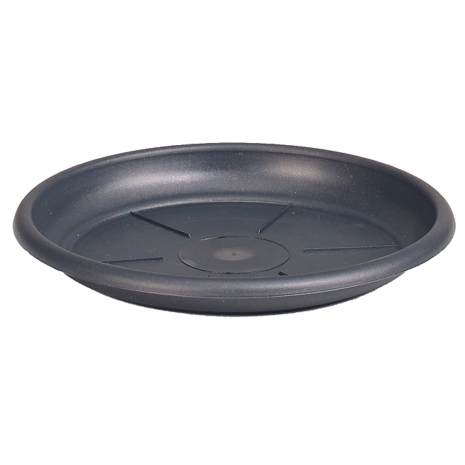 Plastic Plant Saucer 7" - Anthracite