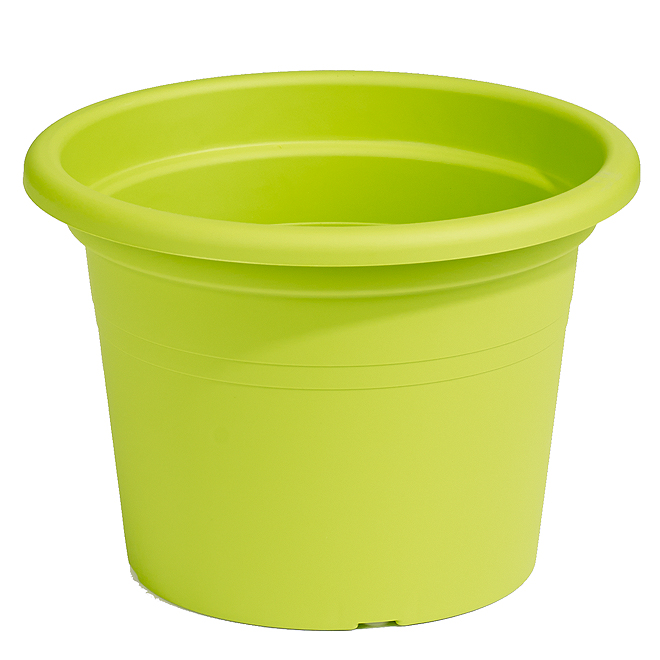 Jardinière ronde en plastique 8 po, lime