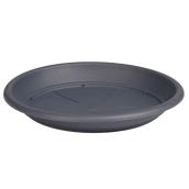 Soucoupe en plastique pour plante, 12 po, gris anthracite