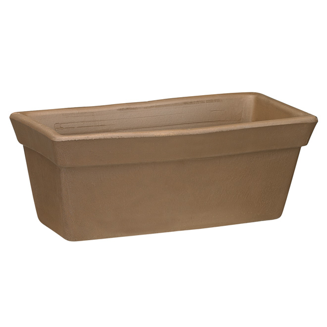 "Silma" Terra Cotta Planter Box 16" - Chocolate