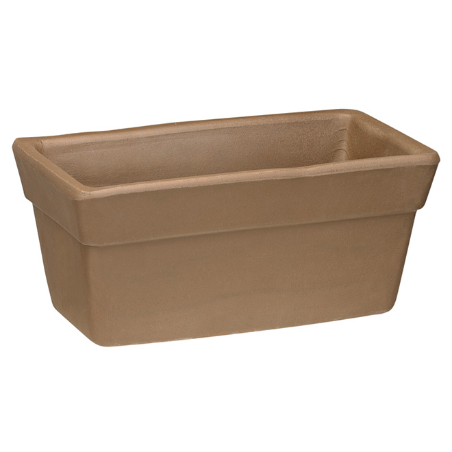 "Silma" Terra Cotta Planter Box 11 3/4" -Chocolate