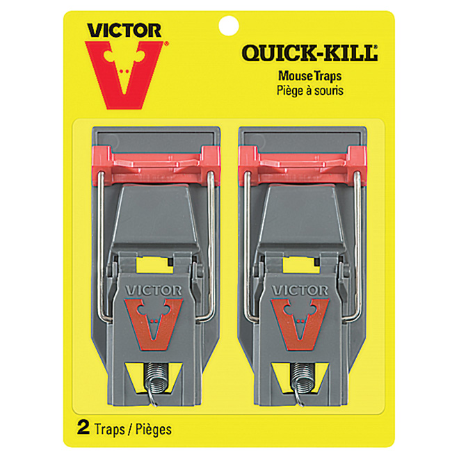 Piège à souris en plastique, paquet de 2