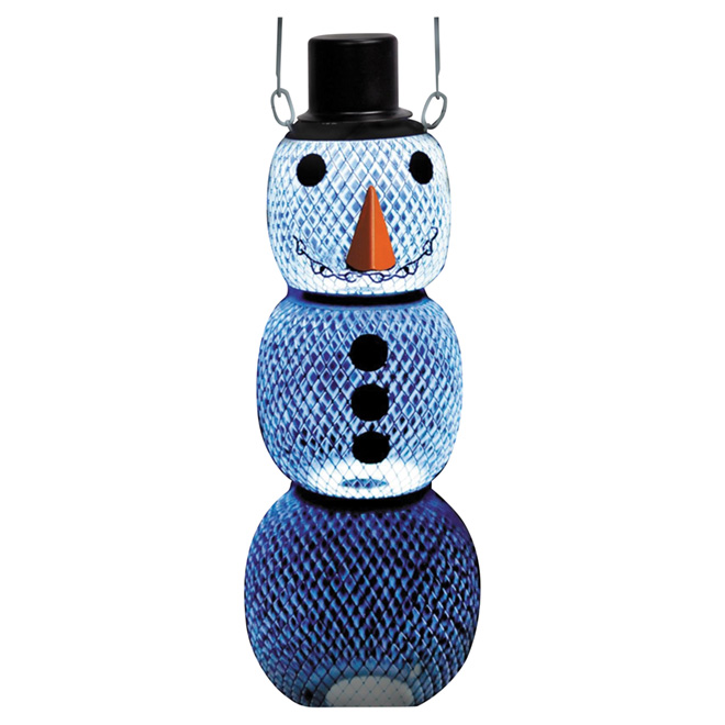 Snowman Wild Bird Feeder - Black