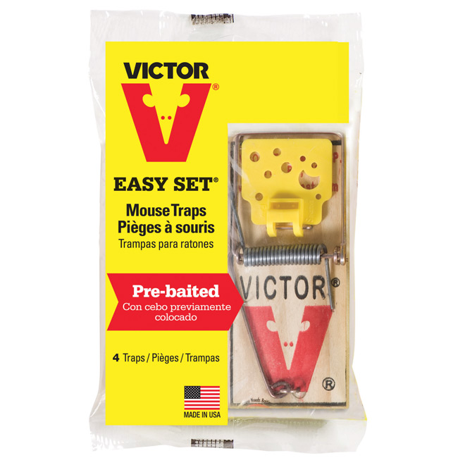 Metal Pedal Mouse Traps - "Original" - 4-Pack
