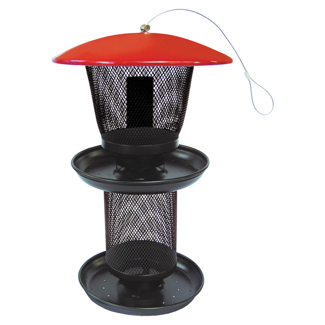 Bird Feeder - 4 lbs - Red/Black