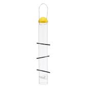 Mangeoire d'oiseaux pour chardonneret, 2 lb, plastique, jaune
