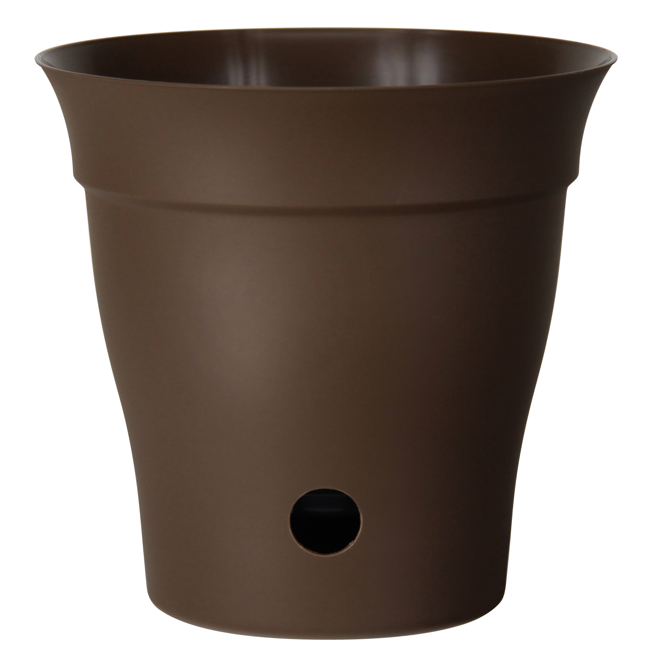 Pot et soucoupe interne «Contempra» Chocolat
